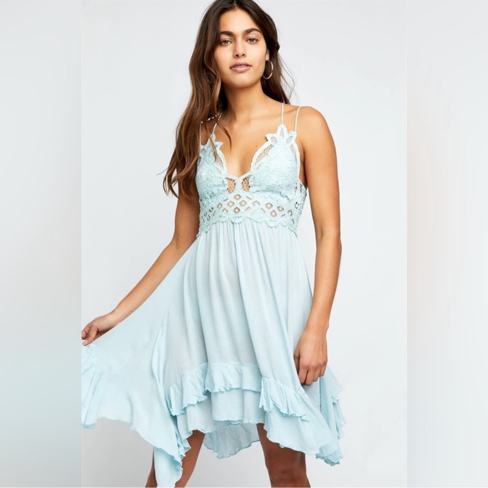Free People ADELLA MINI DRESS SIZE XSMALL - Picture 2 of 16